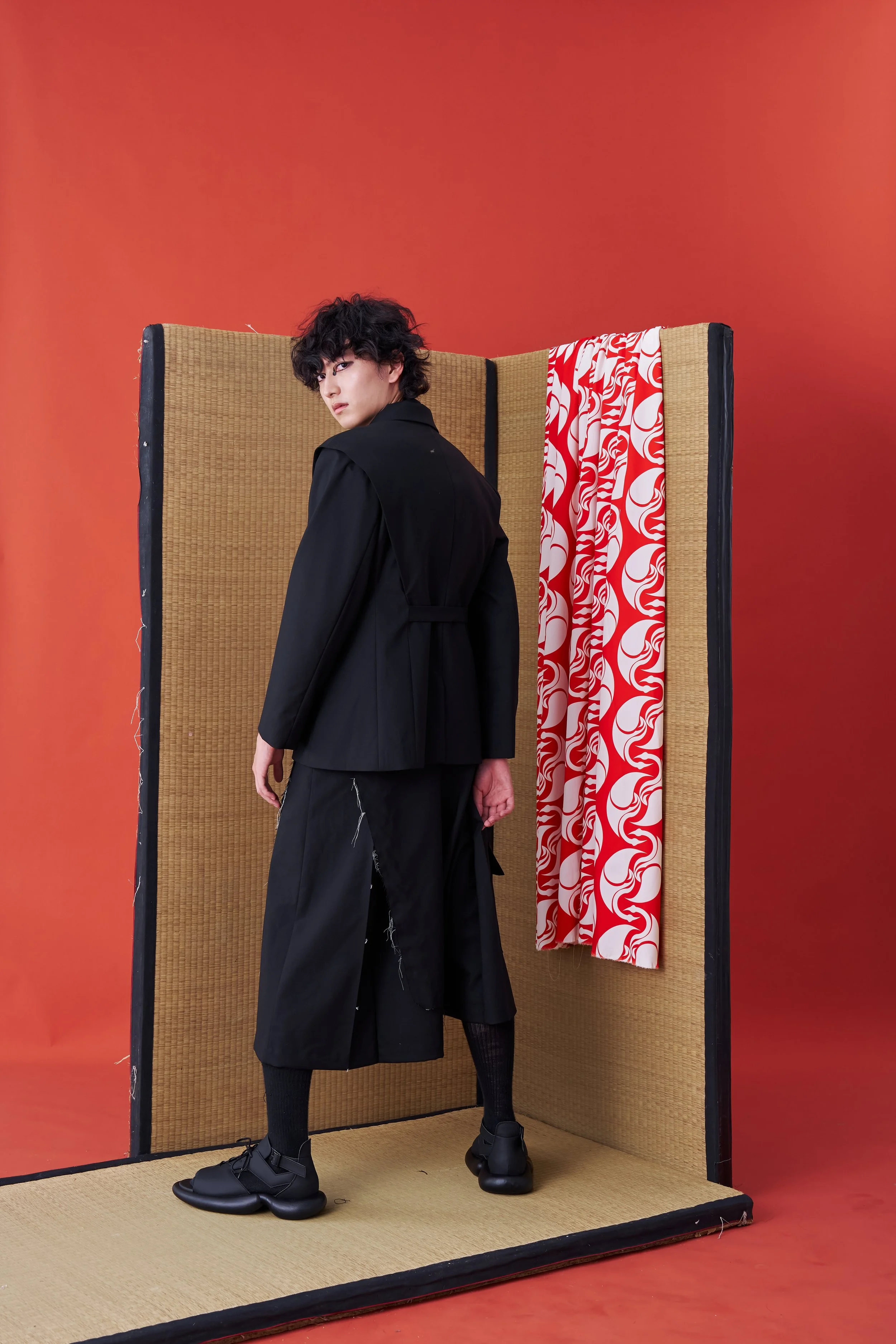 INF Deconstructed Wrap Tie Suit Jacket — INF - Garment for the